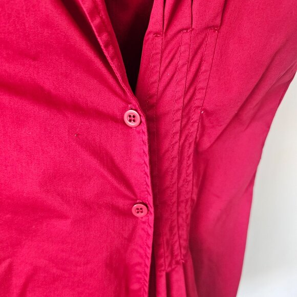 Guess by Marciano Cranberry Crop-Sleeve Shirtdress - Picture 4 of 8